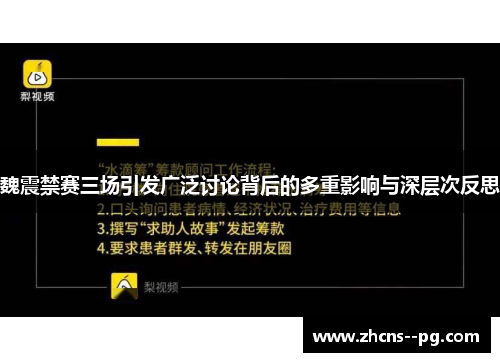 魏震禁赛三场引发广泛讨论背后的多重影响与深层次反思